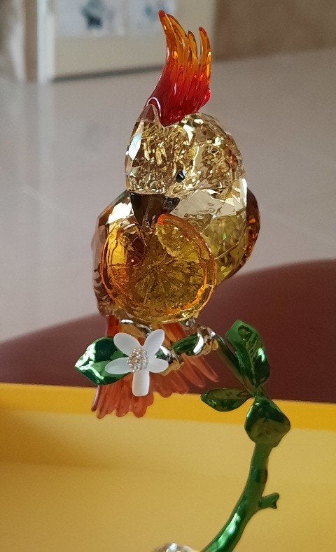 Swarovski idyllia Kaketoe Nieuw, Ophalen of Verzenden, Nieuw, Figuurtje