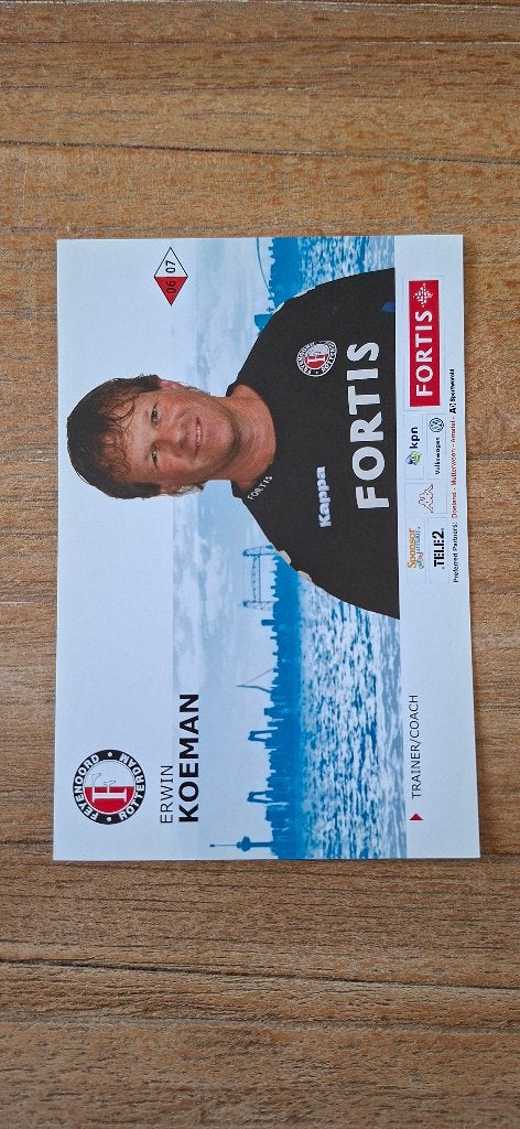 Spelerskaart; Erwin Koeman # Feyenoord / PSV, Ophalen of Verzenden, Nieuw, Feyenoord, Spelerskaart