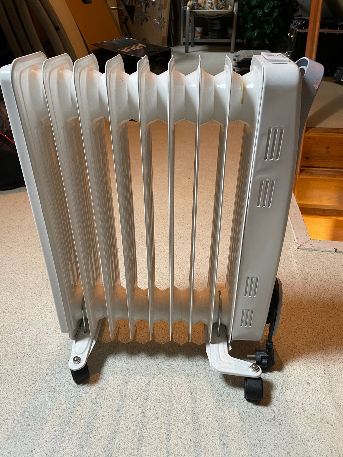 Eurom Oliegevulde Radiator - Elektrische Kachel op Wielen, Ophalen, Zo goed als nieuw