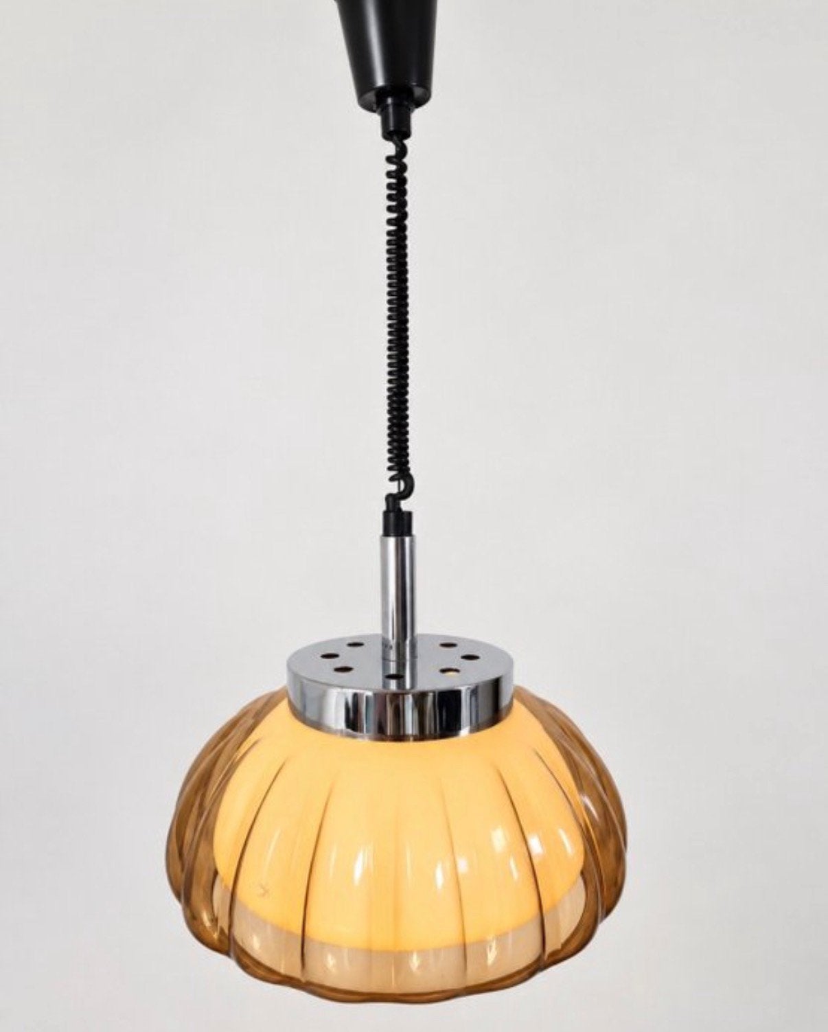 Vintage Dijkstra Flower hanglamp | jaren 70 space age, Ophalen, Zo goed als nieuw
