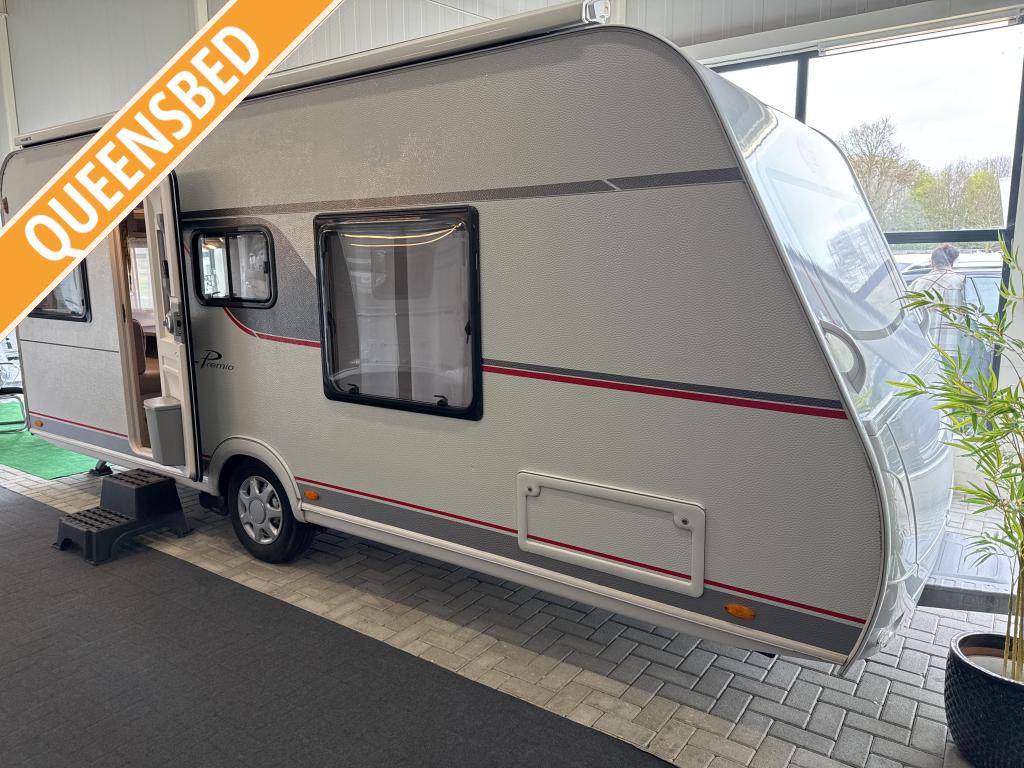Bürstner Premio 490 TS Queensbed, Caravans en Kamperen, Caravans, Bedrijf, 1000 - 1250 kg, Rondzit, Bürstner, Overige typen, 4 tot 5 meter