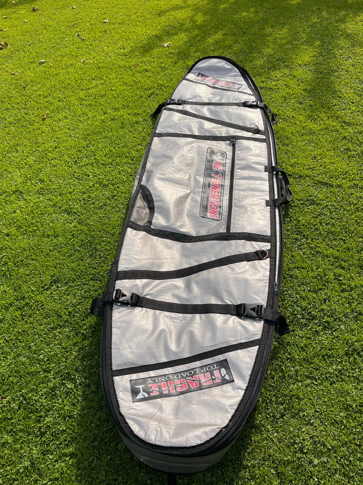 surfboard tas  voor 2 boards -  in goede staat, Watersport en Boten, Ophalen, Gebruikt, Shortboard, Met draagtas
