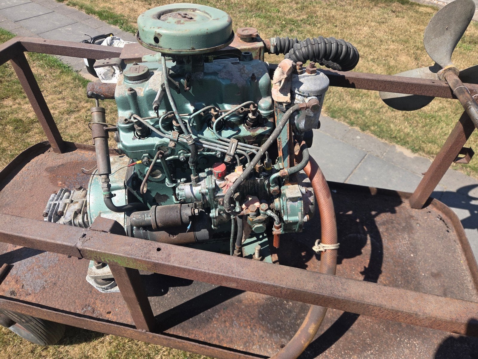 Hanomag D 301 Scheepsdiesel (1.8L 4-Cilinder) + Keerkoppelin, Watersport en Boten, Ophalen, Gebruikt