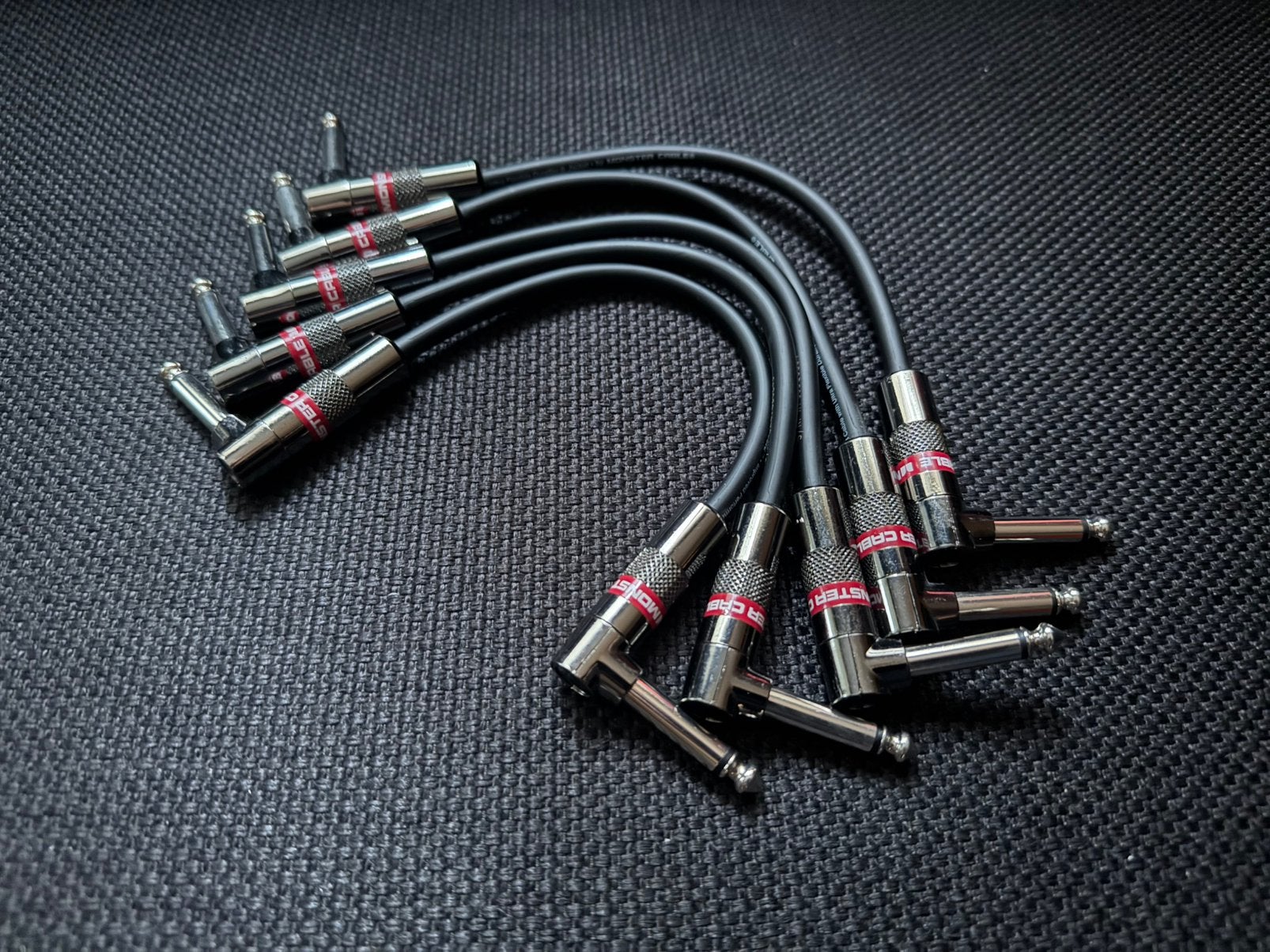 5x/10x Monster Prolink Classic 20CM Angled 1/4"Jack Patch, Ophalen of Verzenden, Zo goed als nieuw, Overige typen
