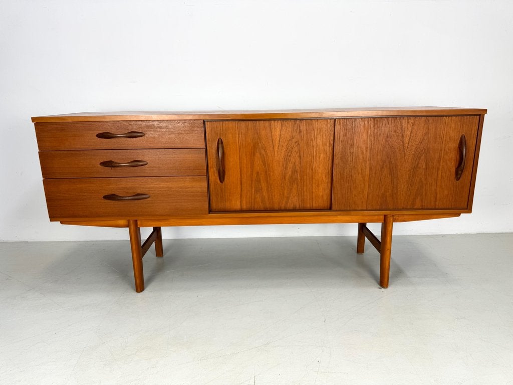 Vintage dressoir Avalon, Verzenden, 150 tot 200 cm, Teakhout, Zo goed als nieuw