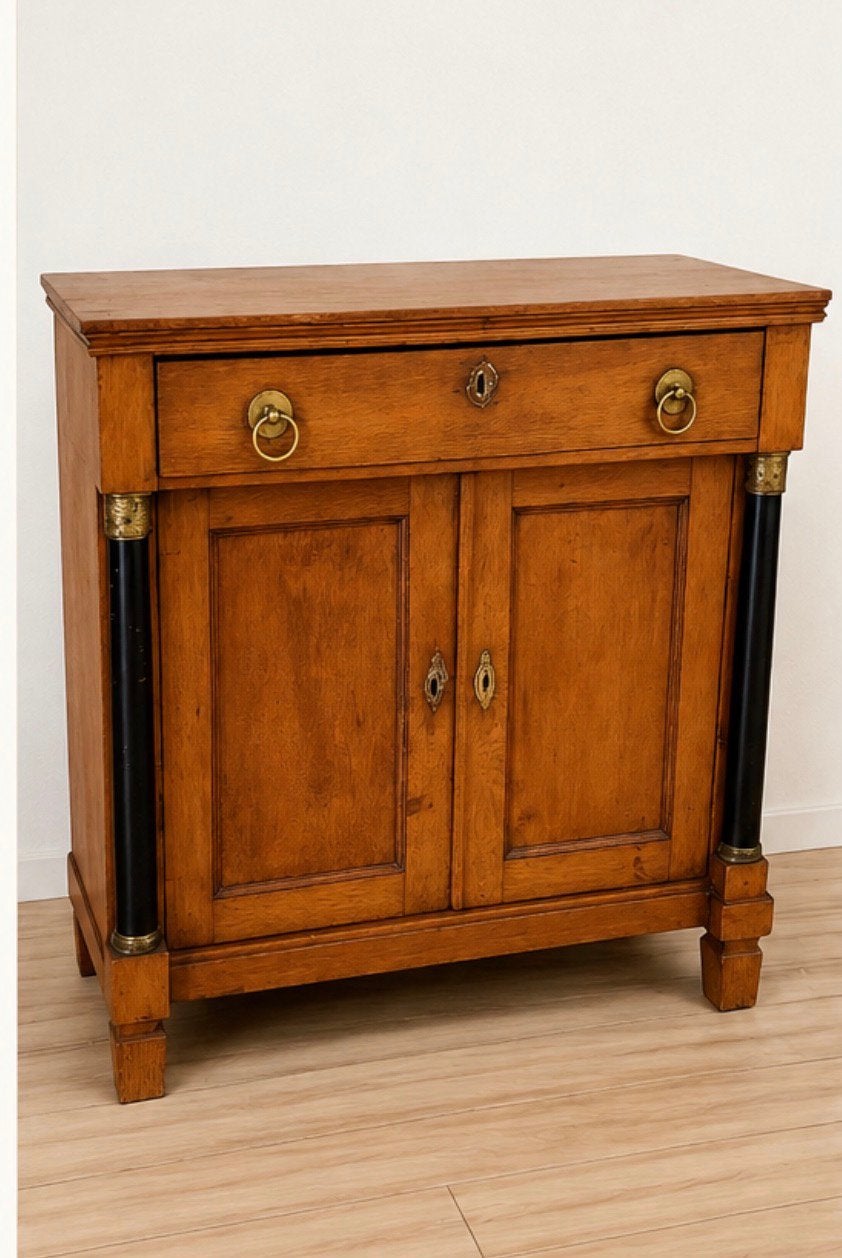 Antiek Hollands Empire penantkast met Kolommen Commode, Antiek en Kunst, Ophalen