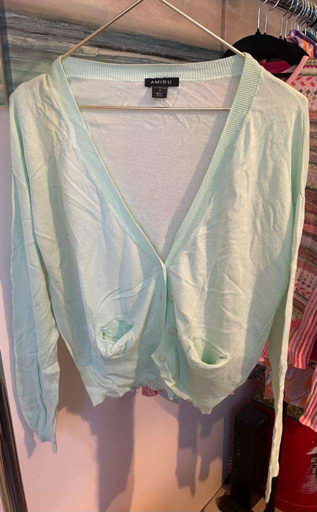 Amisu Dames Vest Mintgroen Maat S, Ophalen of Verzenden, Gedragen, Maat 36 (S), Groen