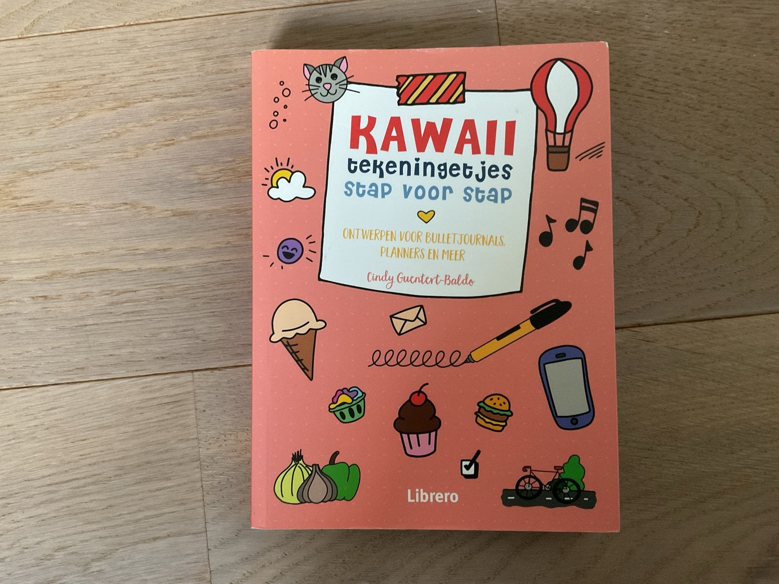 Kawaii Tekeningetjes Stap Voor Stap - Bulletjournals Planner, Ophalen of Verzenden, Zo goed als nieuw, Boek of Gids