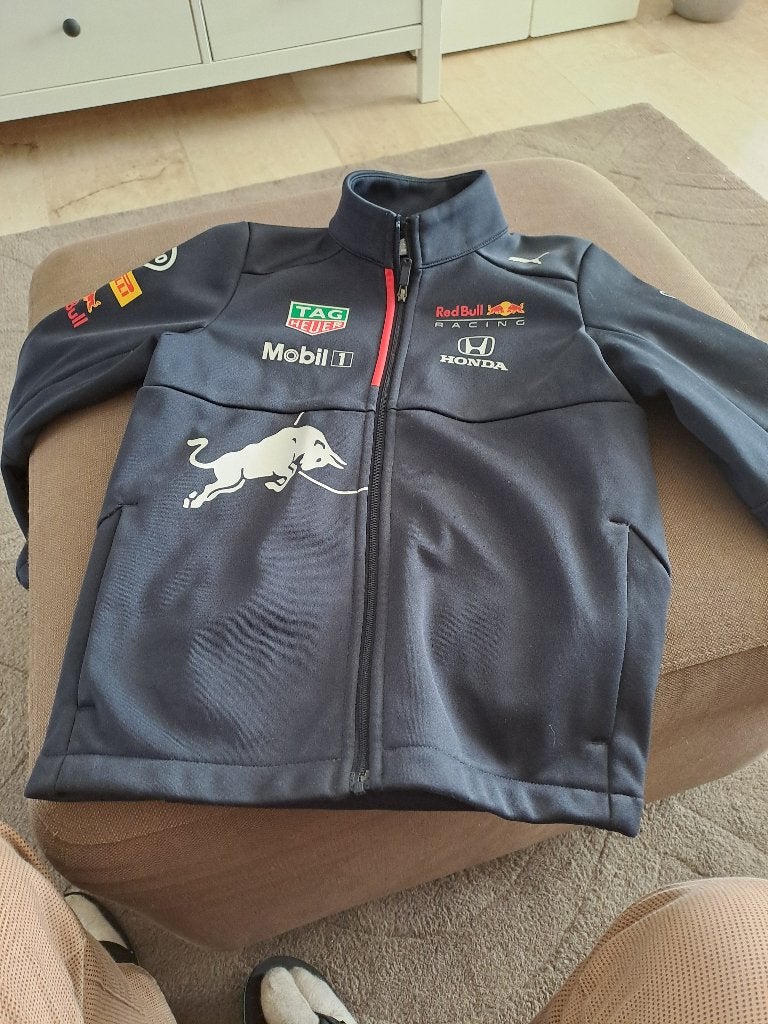 kinder jack (orgineel Red Bull Racing fanshop), Ophalen, Zo goed als nieuw, Maat 116