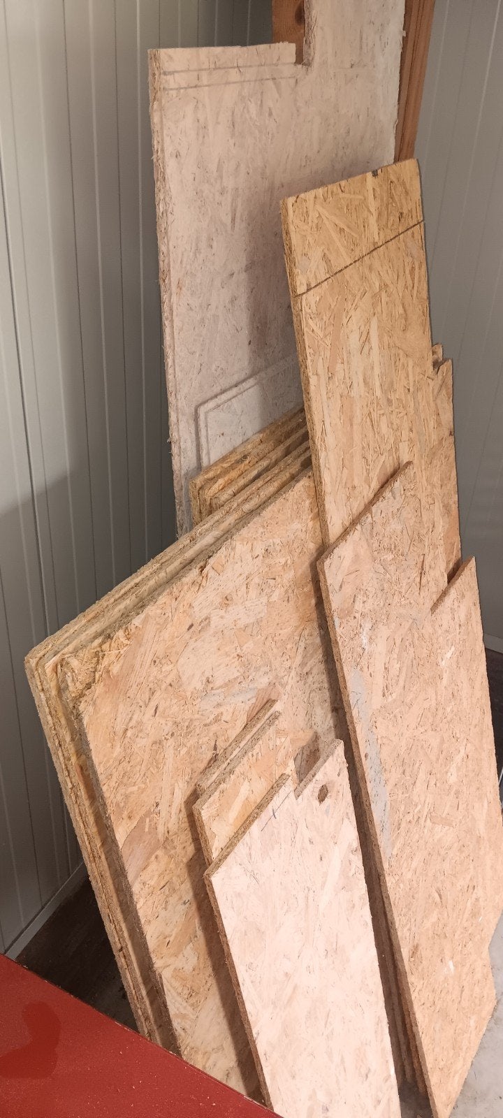 Restanten osb 9mm, Doe-het-zelf en Verbouw, Platen en Panelen, Ophalen, Gebruikt, Overige materialen, Minder dan 20 mm