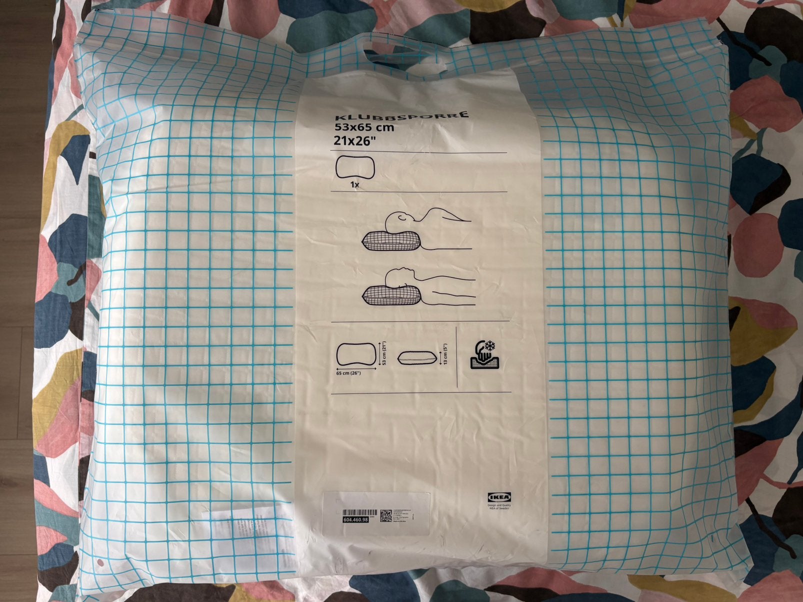 IKEA KLUBBSPORRE ergonomisch kussen, Ophalen, Eenpersoons, Ritssluiting, Wit