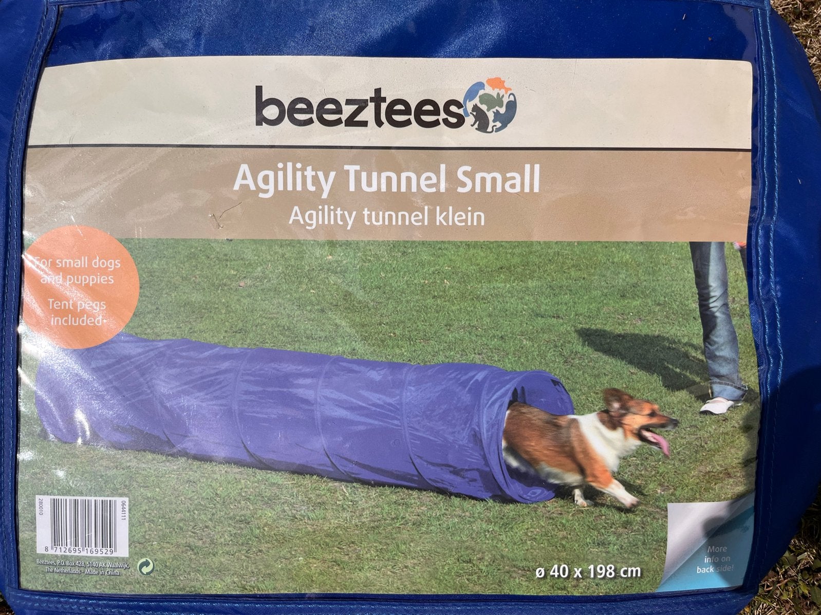 Honden Agility Tunnel Small Beeztees, Dieren en Toebehoren, Beeztees, Ophalen of Verzenden, Zo goed als nieuw, Hondenspeelgoed
