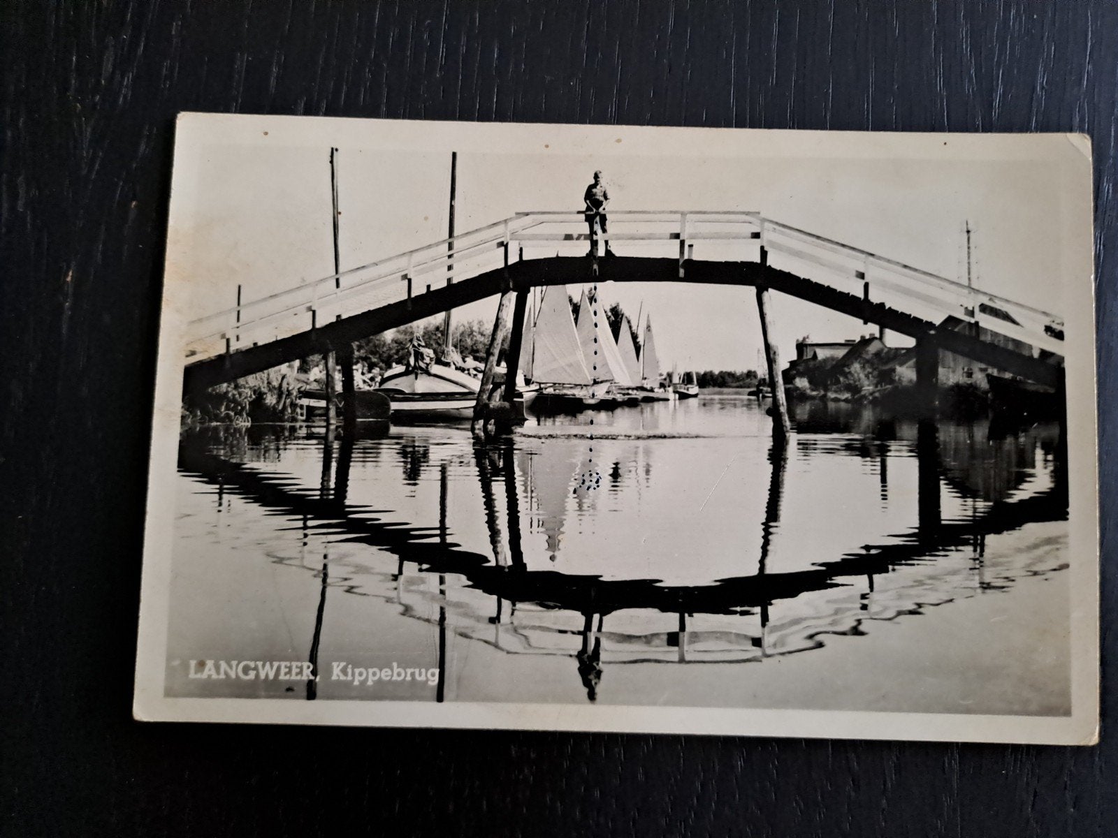 langweer fotokaart  !, Ophalen of Verzenden, 1920 tot 1940