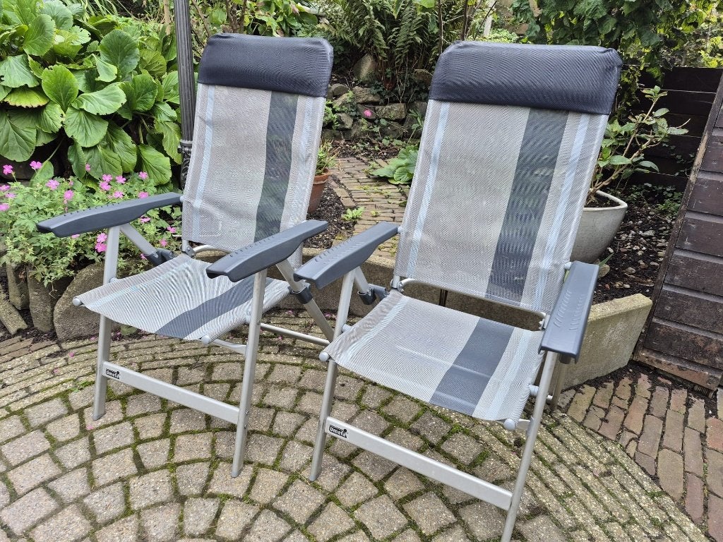 2 campingstoelen, Ophalen of Verzenden, Gebruikt, Campingstoel