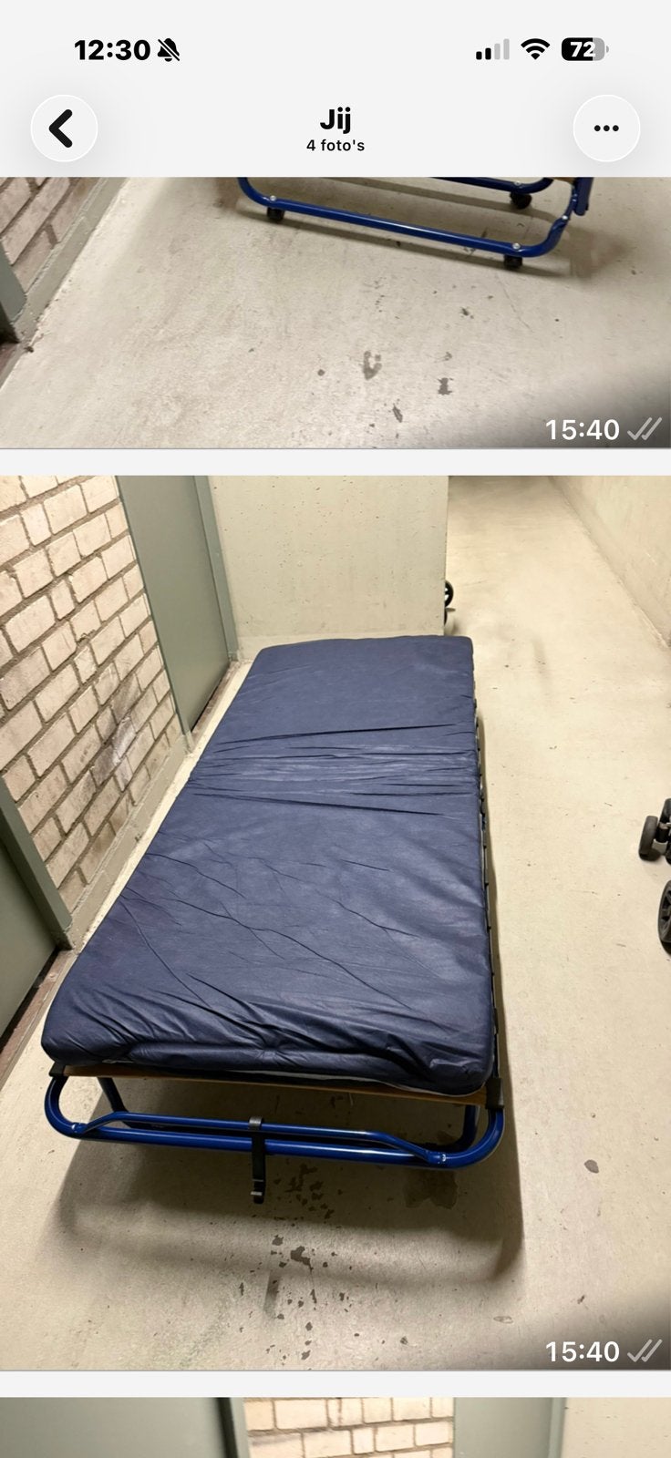 Opklapbare bed zo goed als nieuw, Caravans en Kamperen, Ophalen, Zo goed als nieuw