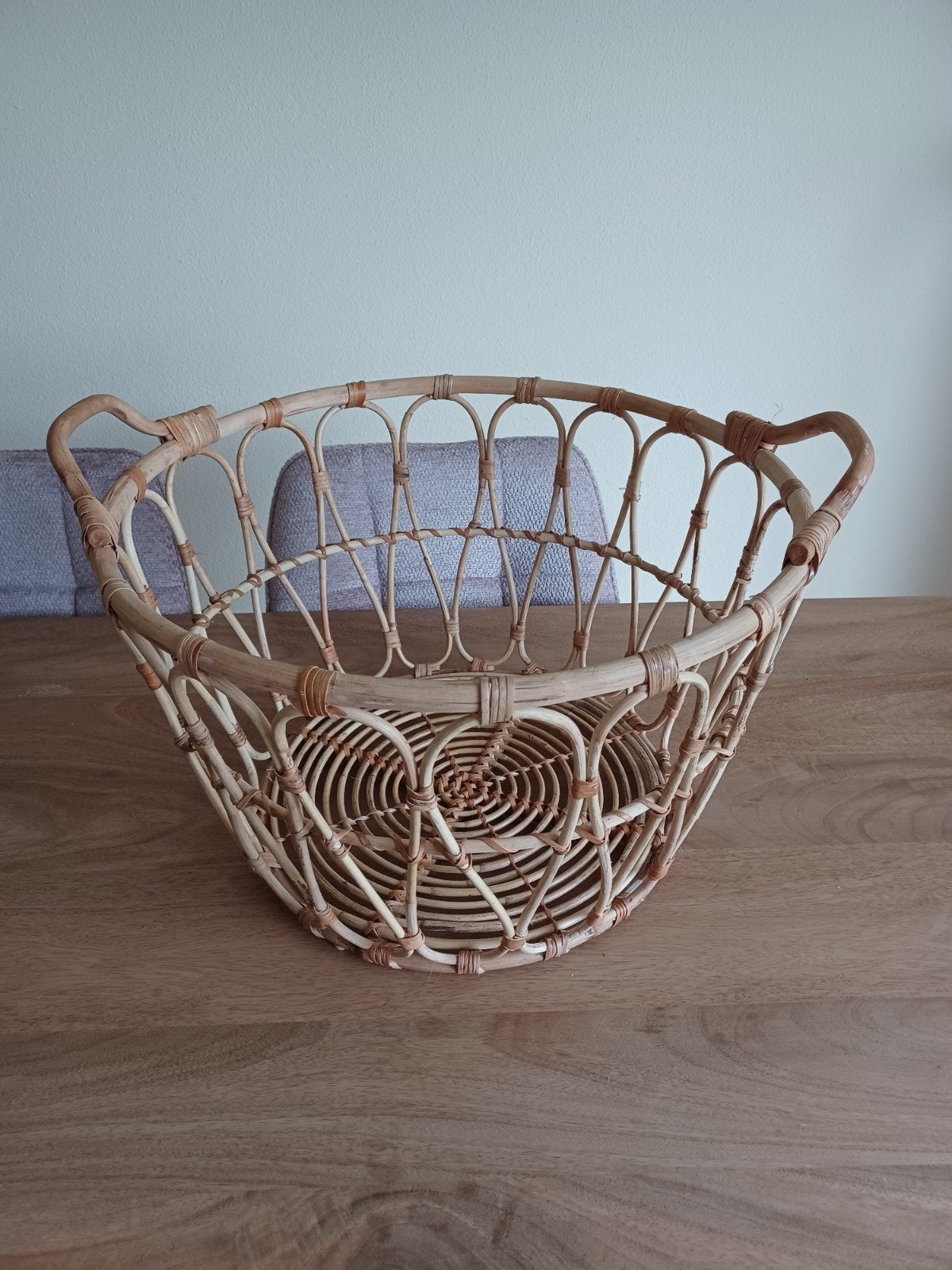 Zo goed als nieuw! Ikea Dekenmand, Ophalen, Zo goed als nieuw, Rond, Riet