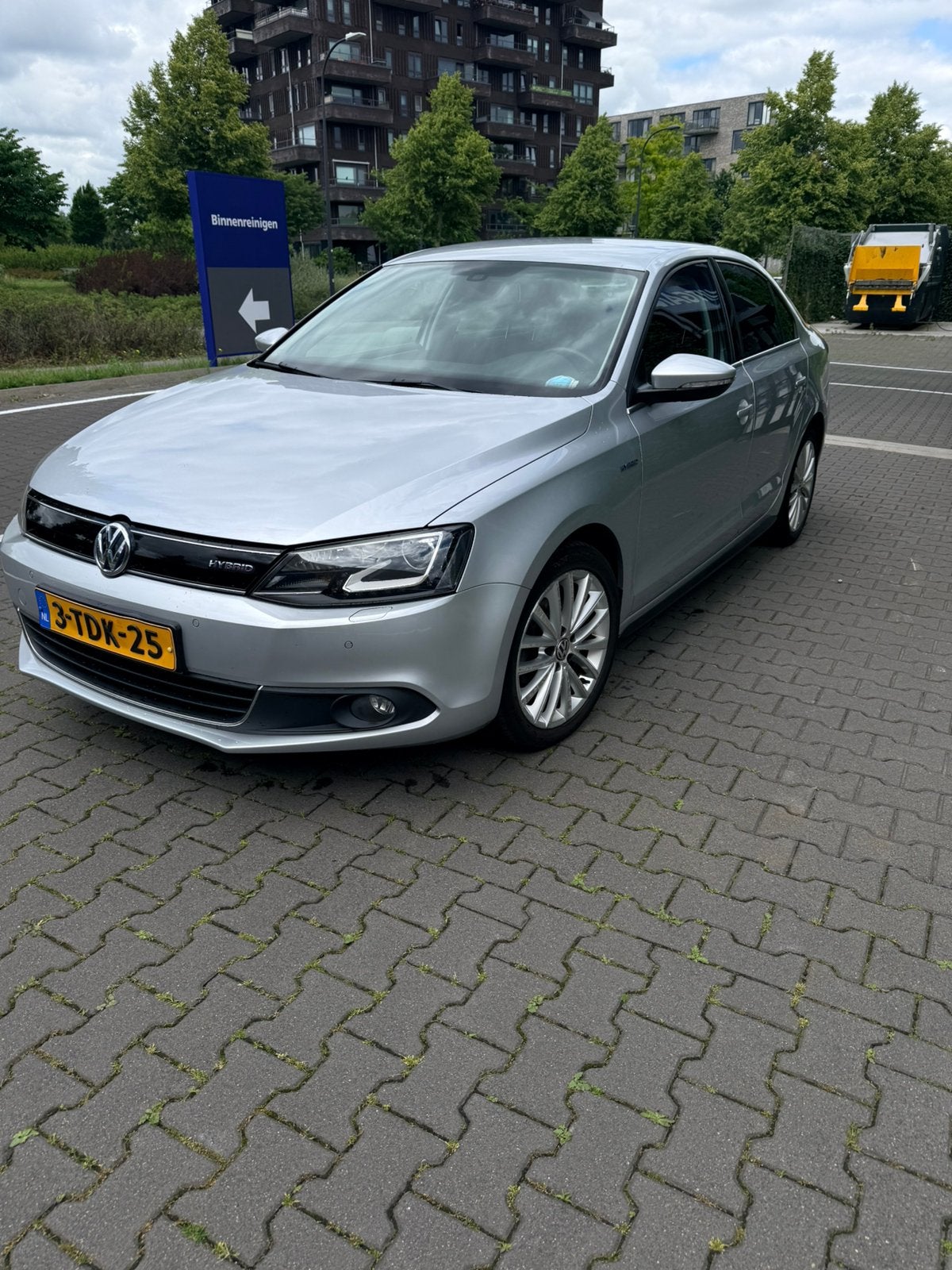 Volkswagen Jetta 1.4 TSI Hybrid 170pk 7-DSG 2013 Grijs, Auto's, Volkswagen, 4 cilinders, Leder en Stof, Origineel Nederlands, Hybride Elektrisch/Benzine
