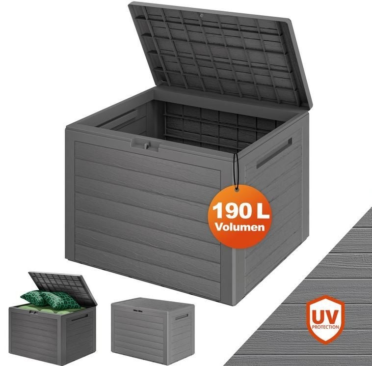 Opbergbox opbergkist tuinkussens kunststof 190L GRTS BEZORGD, Verzenden, Nieuw, Nvt, Nvt