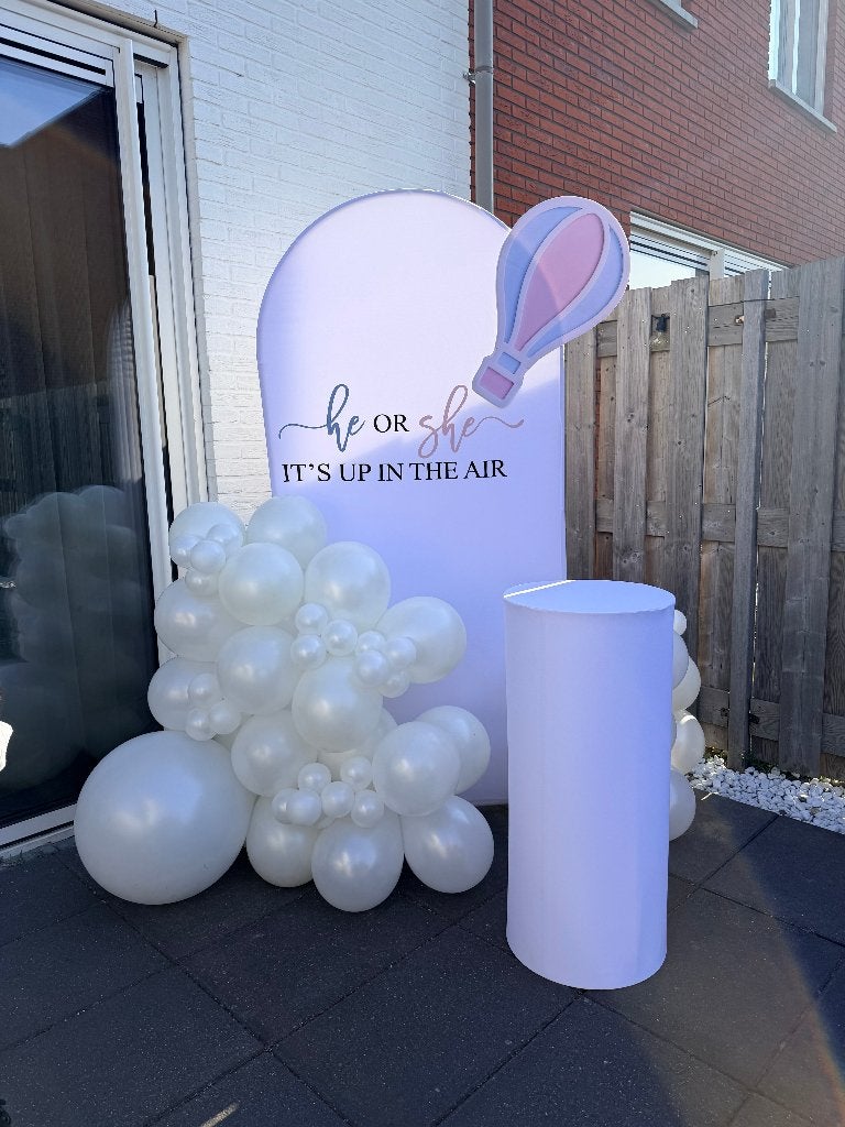 Gender reveal en Babyshower decoratie / Ballonnen Backdrop, Ophalen, Nieuw, Geboorte of Huwelijk