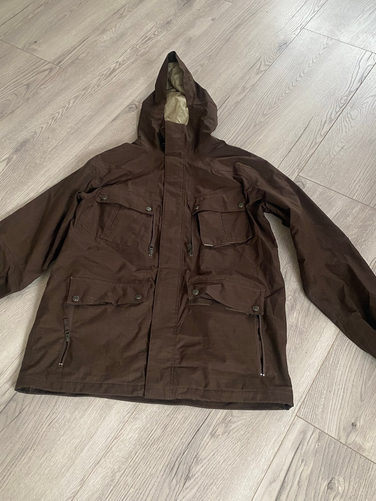 Burton Heren Snowboard Jas - Donkerbruin, Maat XL, Ophalen of Verzenden, Gedragen, Maat 56/58 (XL), Jack