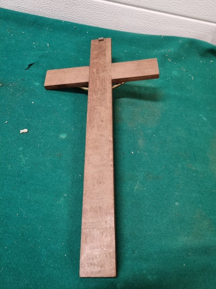 kruis met jezus beeld messing, Verzamelen, Religie, Ophalen of Verzenden