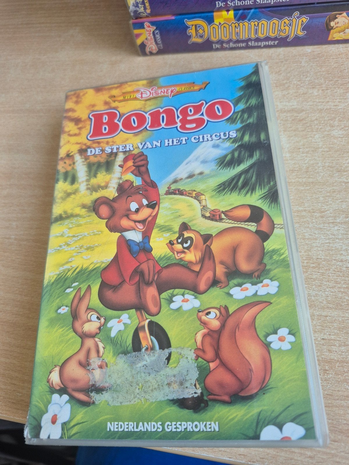 Disney's Bongo: De Ster van het Circus VHS  Nederlands Gespr, Gebruikt, Tekenfilm, Alle leeftijden, VHS