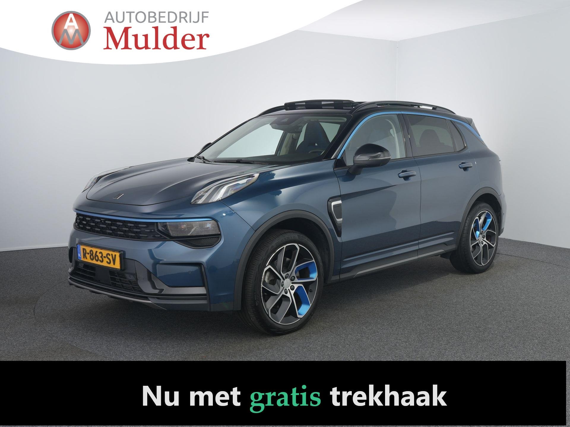 Lynk & Co 01 1.5 | Pano | 360 camera | ACC | Stoelverwarming, Auto's, Automatische klimaatregeling, Stof, Euro 6, Blauw
