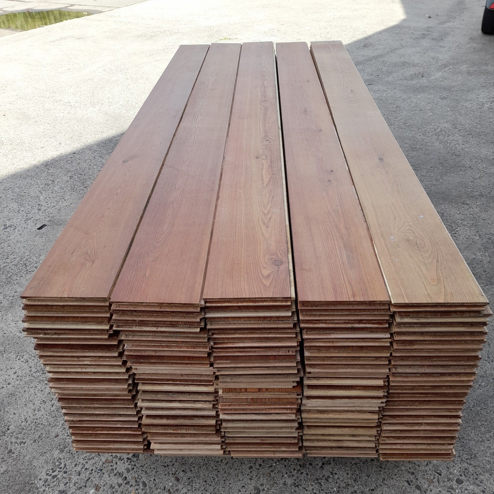 Multivloer grenen vloer 43 m2 houten vloerdelen 18 cm breed, Ophalen, Vloerdelen of -planken, 10 m² of meer, Nvt