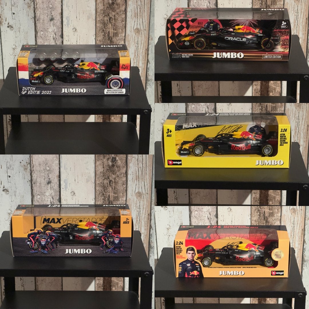 5x Jumbo Red Bull Max Verstappen Limited Edition modelauto’s, Ophalen, Nieuw, Auto, Overige merken
