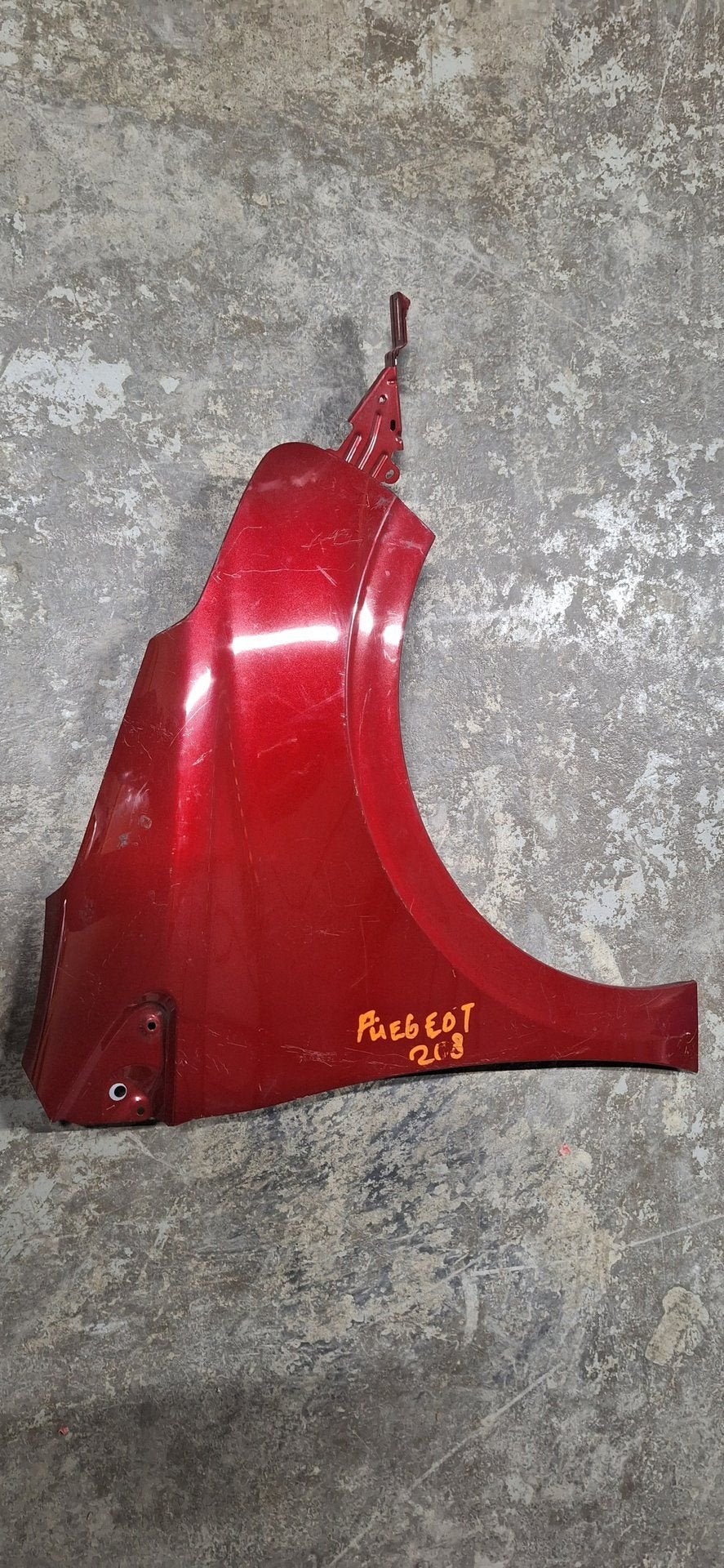 Spatbord Rechts-Voor Peugeot 308 2014 Rood Scherm (Moet gesp, Gebruikt, -, -, Ophalen of Verzenden