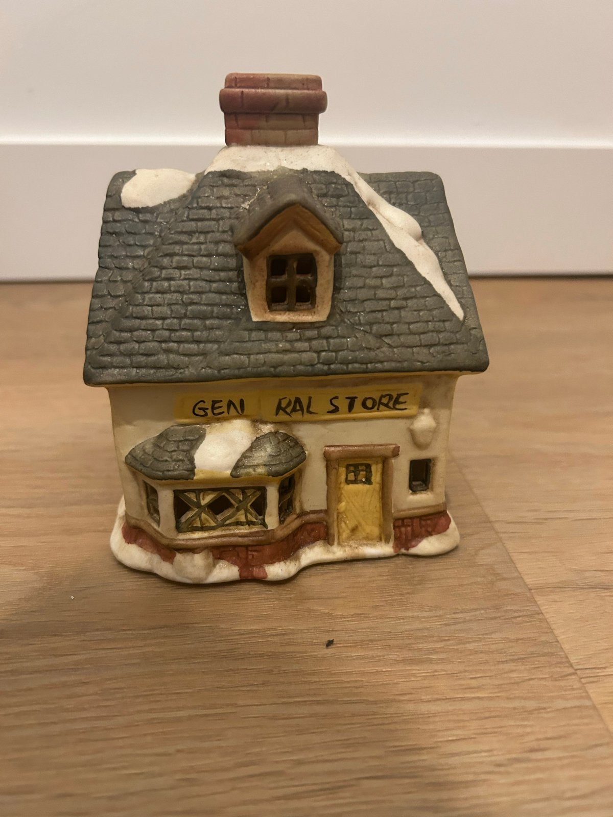 Porseleinen Lichthuisje 'General Store' - Decoratief, Gebruikt, Meerkleurig, Ophalen of Verzenden, Landelijk