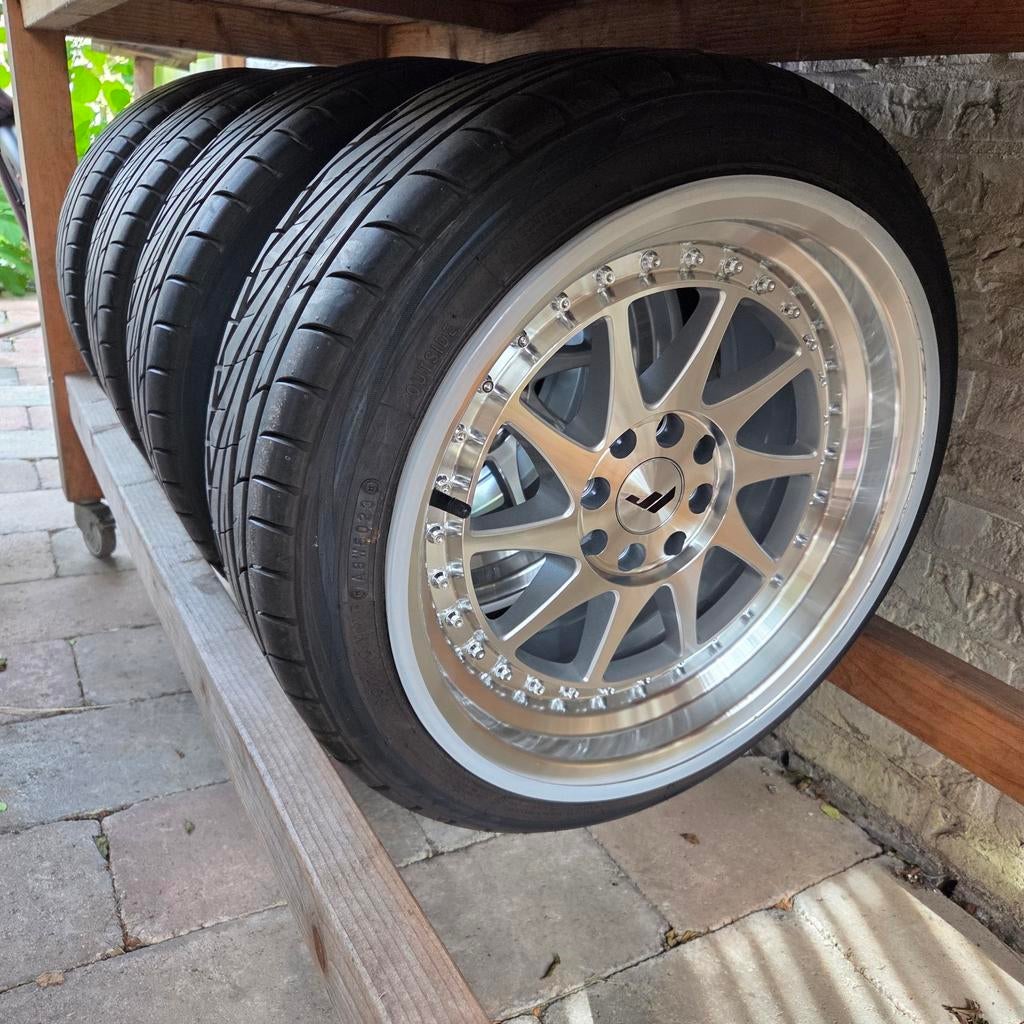 JR-Wheels JR26 16 inch met Toyo Proxes TR1 banden, Auto-onderdelen, Ophalen, Gebruikt, 16 inch, Banden en Velgen