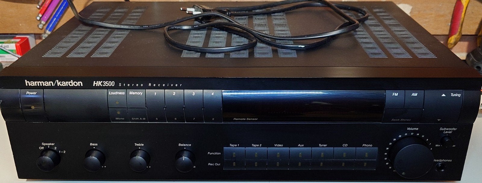 Harman/Kardon HK3500 Stereo Receiver - Vintage Audio, Gebruikt, 60 tot 120 watt, Stereo, Ophalen
