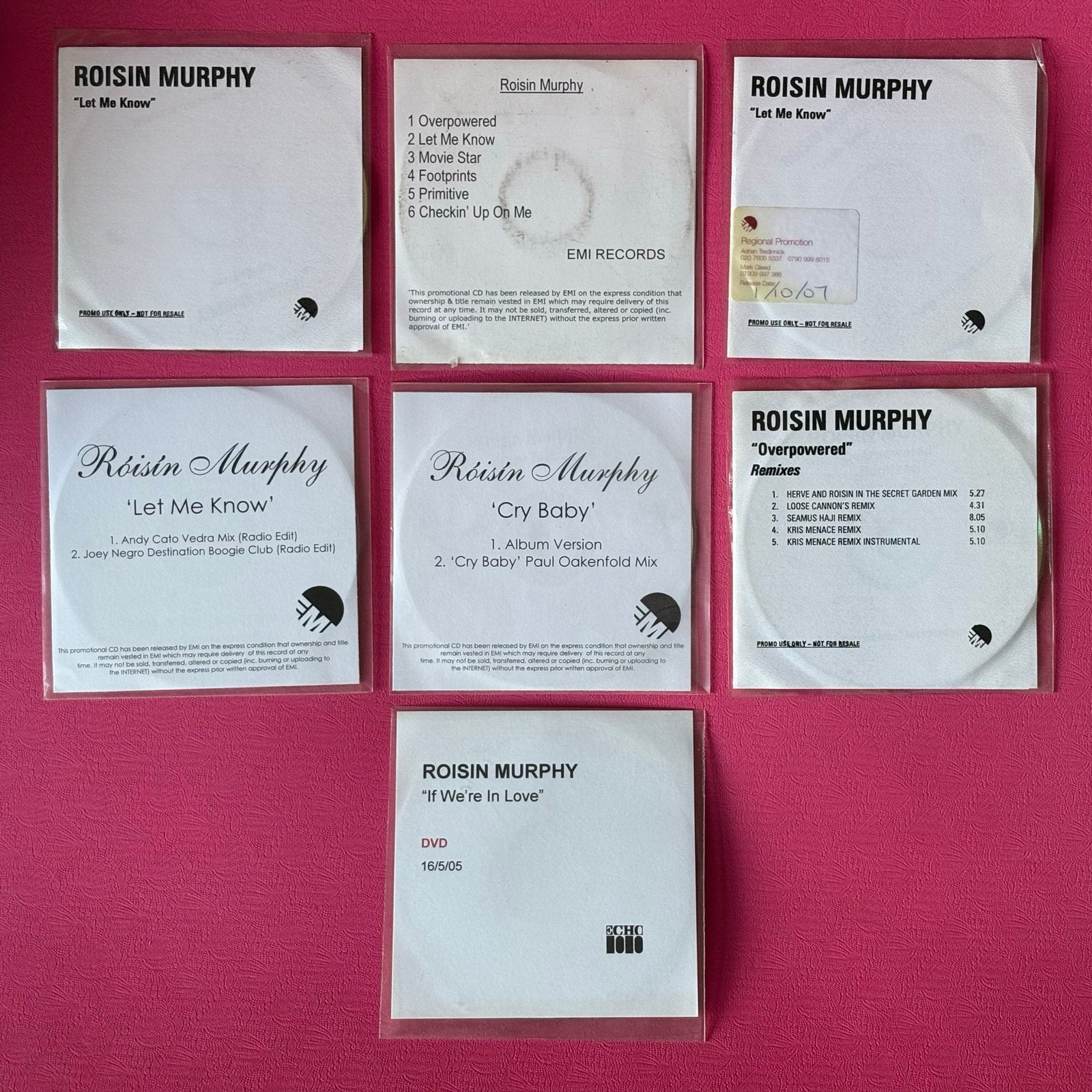 7x Roisin Murphy - White Label Promo’s, Gebruikt, Ophalen of Verzenden, Promo, Elektronisch