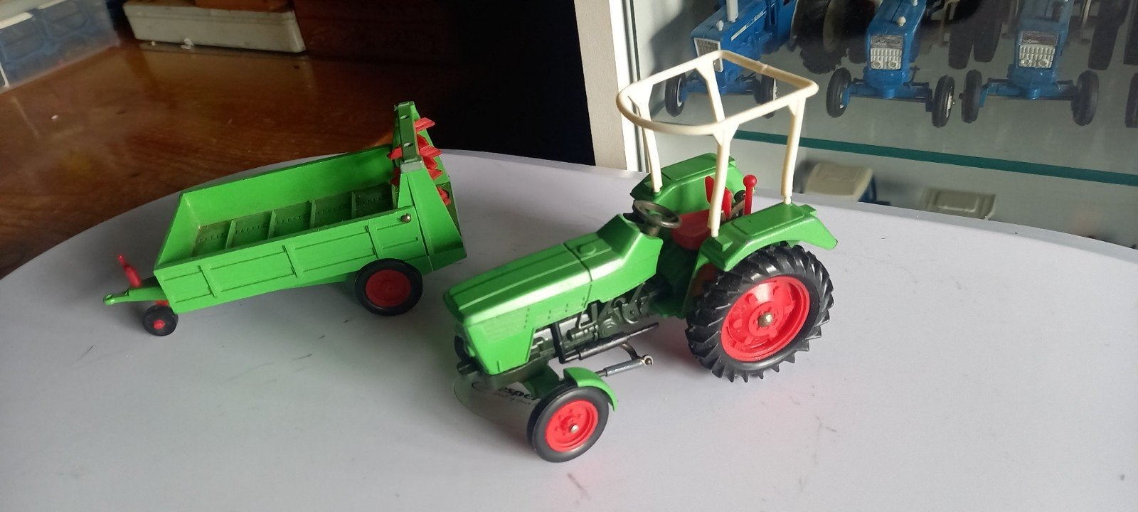 Deutz Tractor met mestkar - Jaren '70 Housser - Zeldzaam, Ophalen of Verzenden, Gebruikt, Overige typen, Overige merken