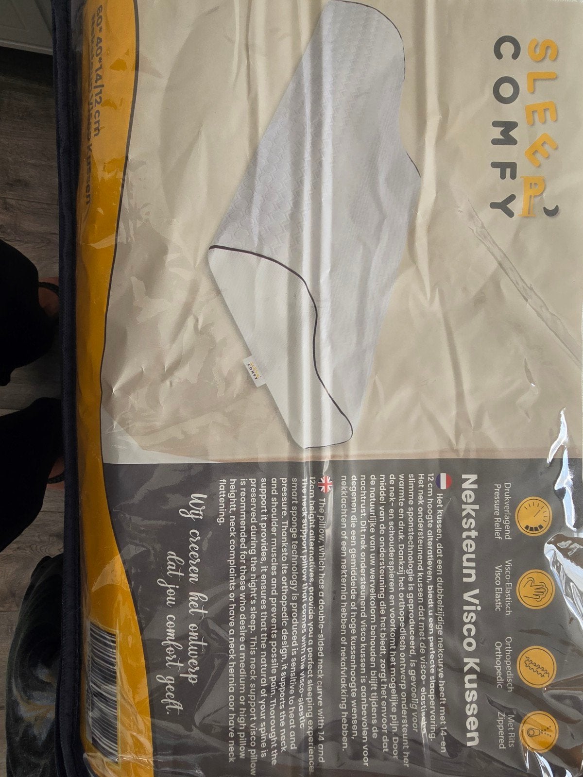Neksteun Visco Kussens 2 - Orthopedisch & Comfortabel, Huis en Inrichting, Ophalen, Schuim, Kussen, Ademend