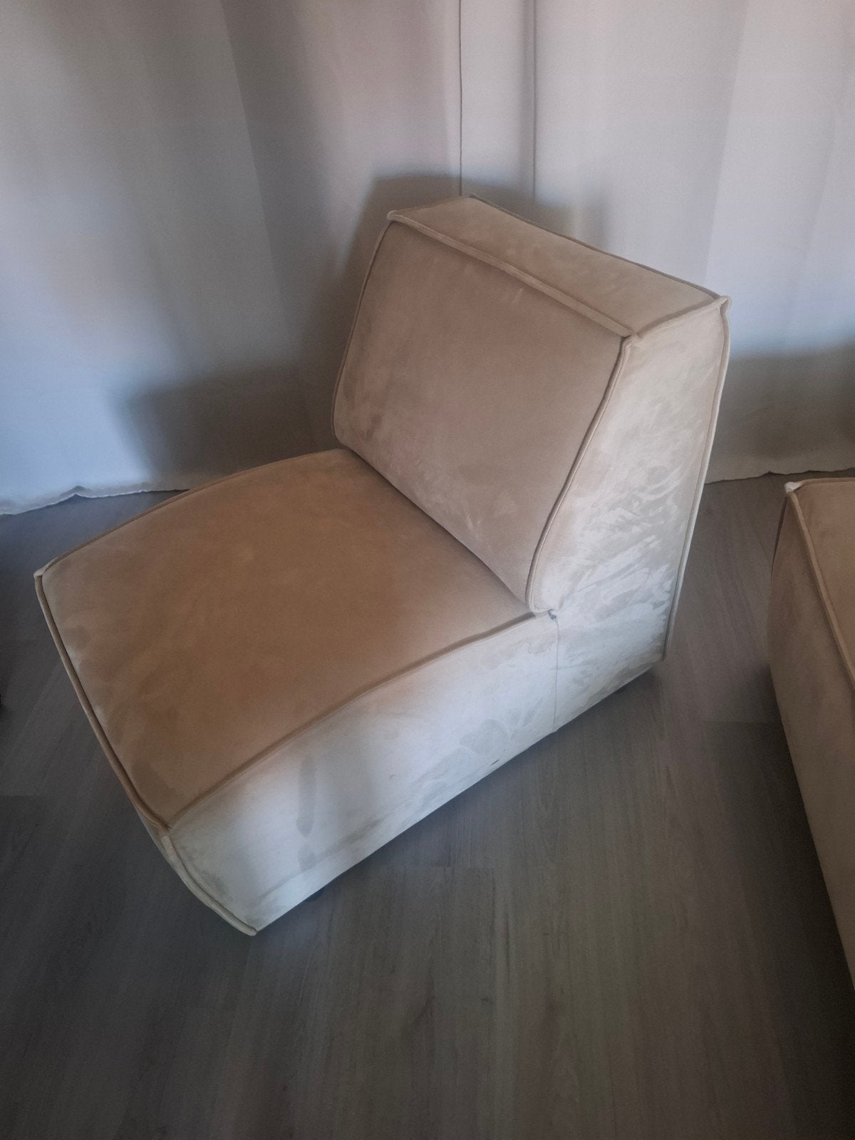 modulaire bank velvet stof, Ophalen of Verzenden, Nieuw, Eenpersoons, Stof