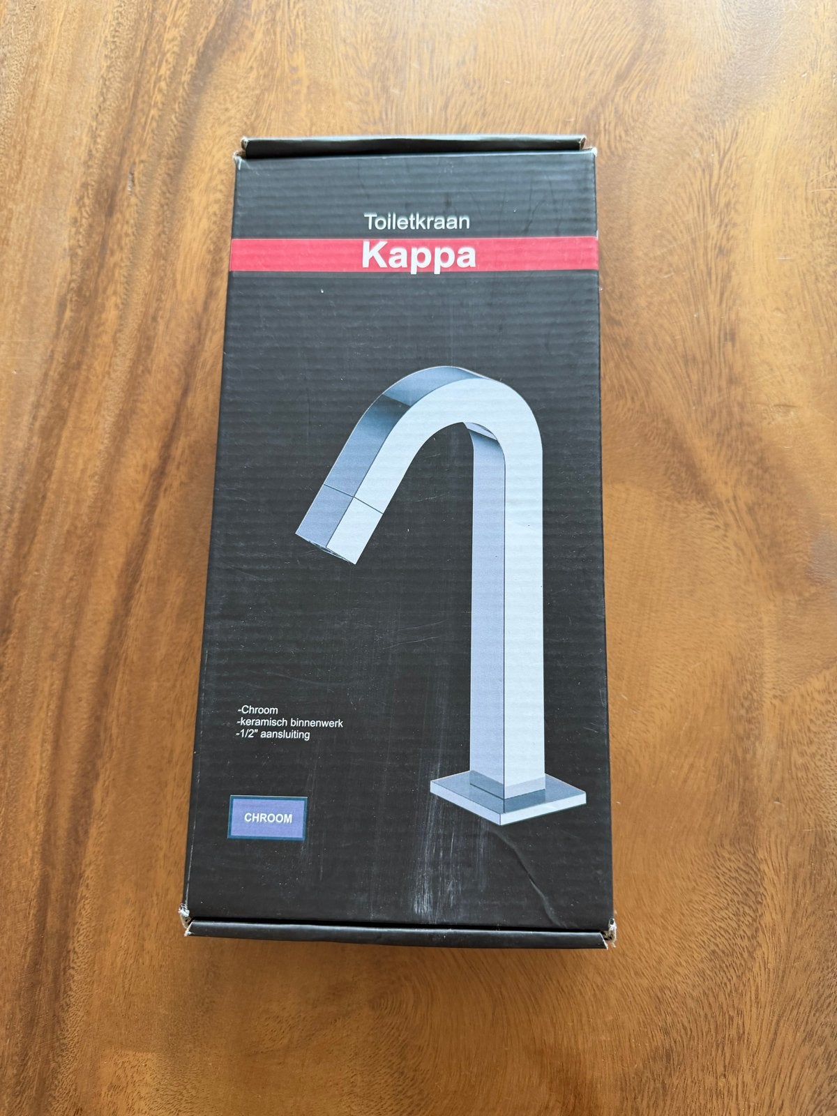 Kappa Toiletkraan Chroom Zilver - Nieuw in doos, Doe-het-zelf en Verbouw, Ophalen, Nieuw, Chroom, Kraan