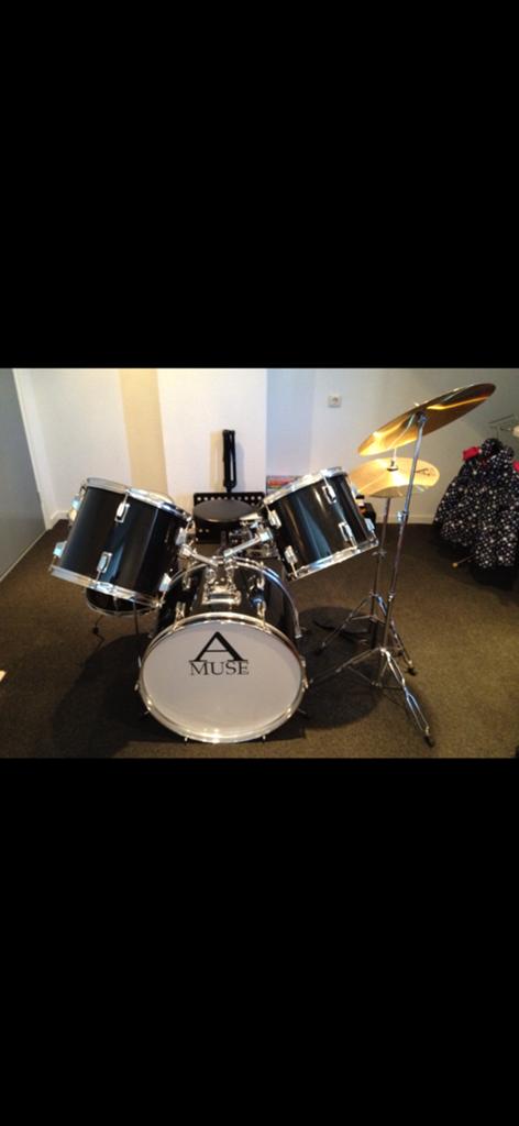 A muse drumstel gebruikt maar nog prima, Ophalen of Verzenden, Zo goed als nieuw, Overige merken