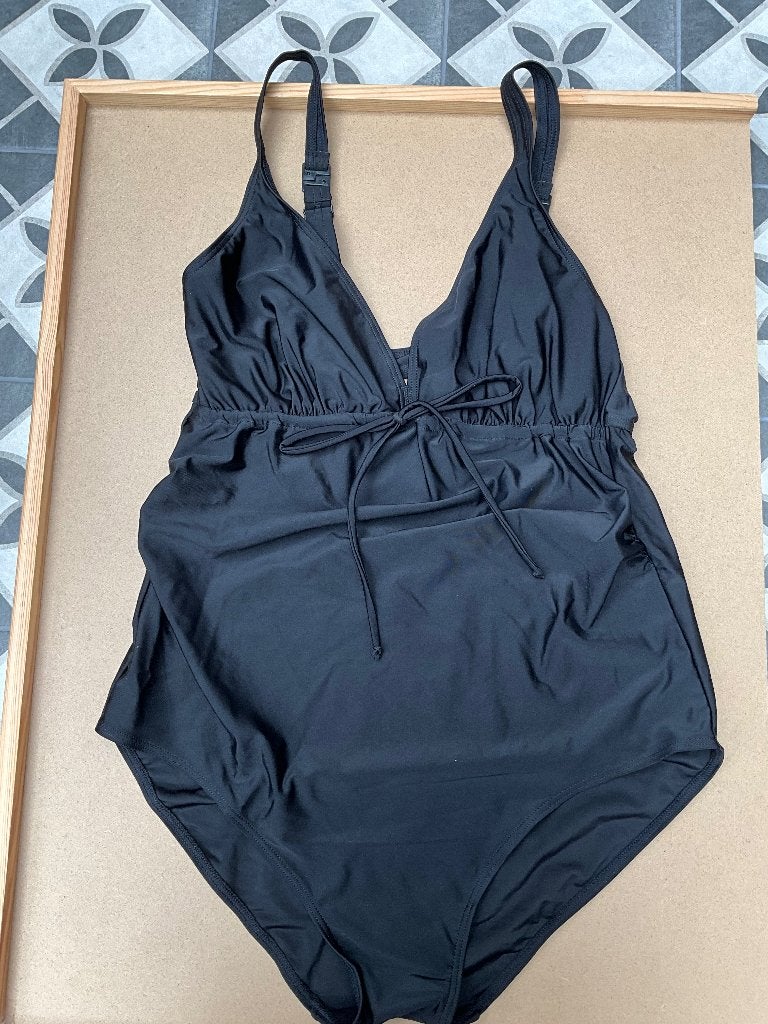Mamalicious zwangerschapsbadpak mljosefine kleur zwart XL, Zwart, Nieuw, Badpak, Ophalen of Verzenden