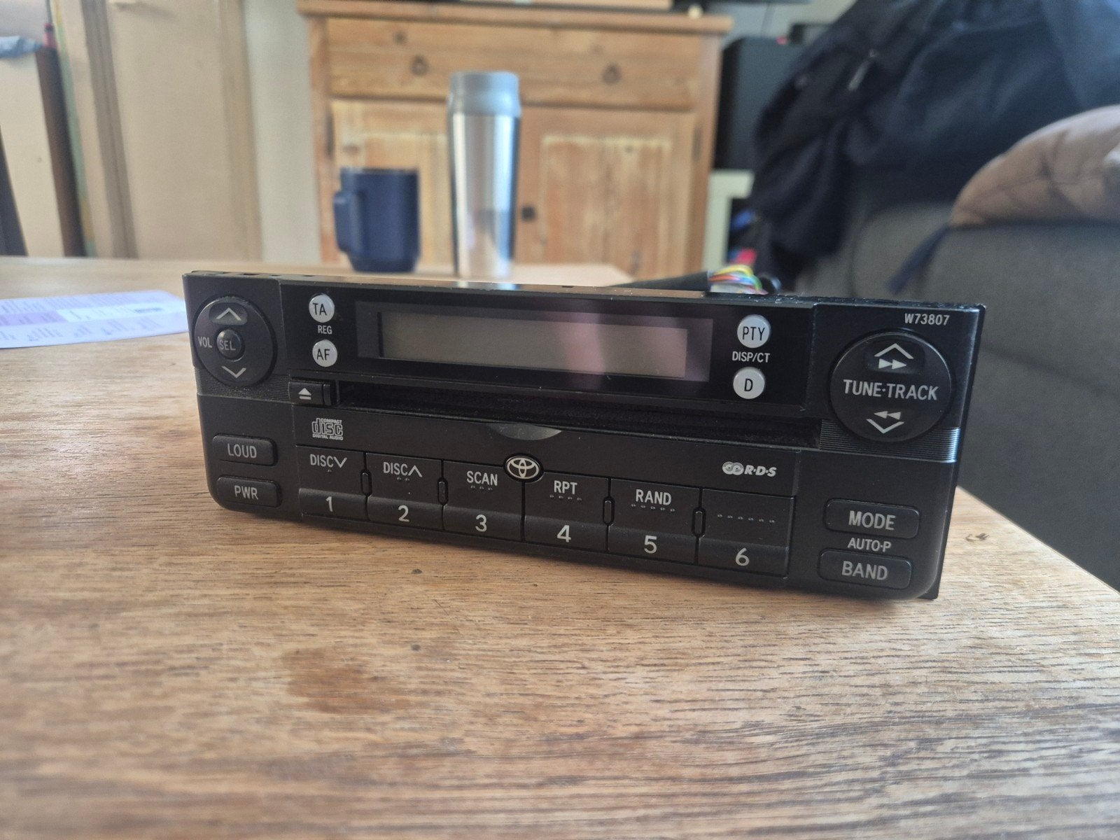 Toyota W73807 Autoradio - Origineel en Functioneel, Auto diversen, Autoradio's, Gebruikt, Ophalen of Verzenden