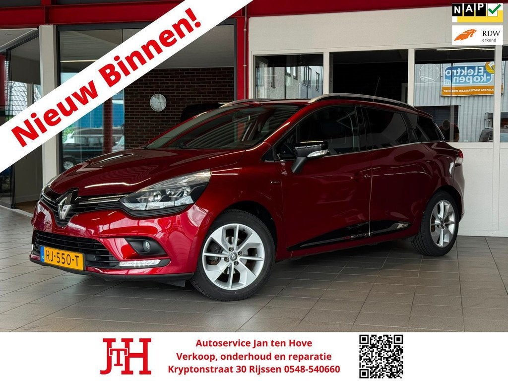 Renault Clio Estate 0.9 TCe Limited*Cruise Control*Navi*PDC*, Auto's, Renault, Bedrijf, Te koop, Clio, ABS, Airbags, Airconditioning