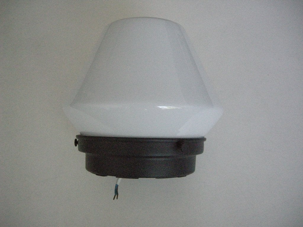 Plafondlamp witte glas Ikea - zgan, Huis en Inrichting, Lampen | Plafondlampen, Ophalen, Zo goed als nieuw, Glas