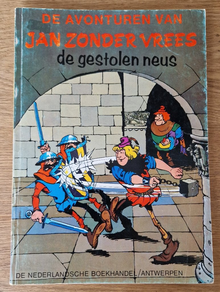 Jan zonder Vrees - De gestolen reus -1-1e dr(1970) Strip, Eén stripboek, Ophalen of Verzenden, Gelezen