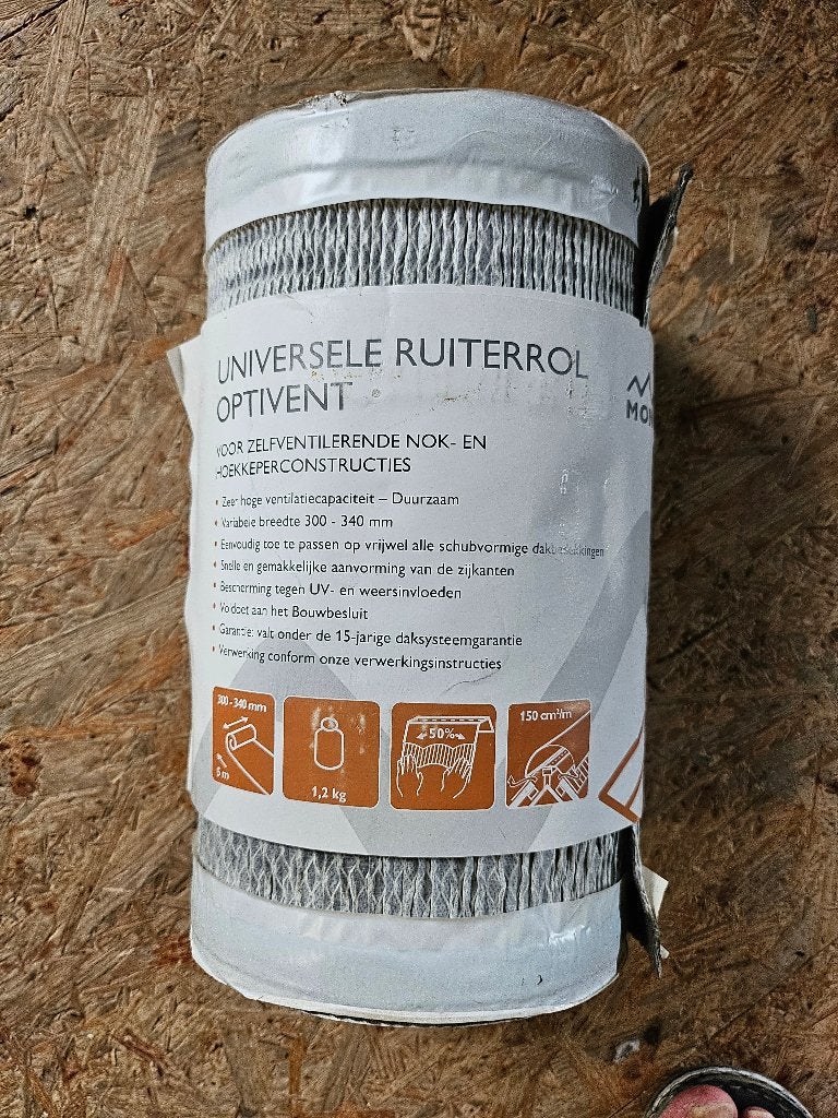 monier ruiterrol, Doe-het-zelf en Verbouw, Dakpannen en Dakbedekking, Ophalen, Overige materialen, Zwart, Overige typen