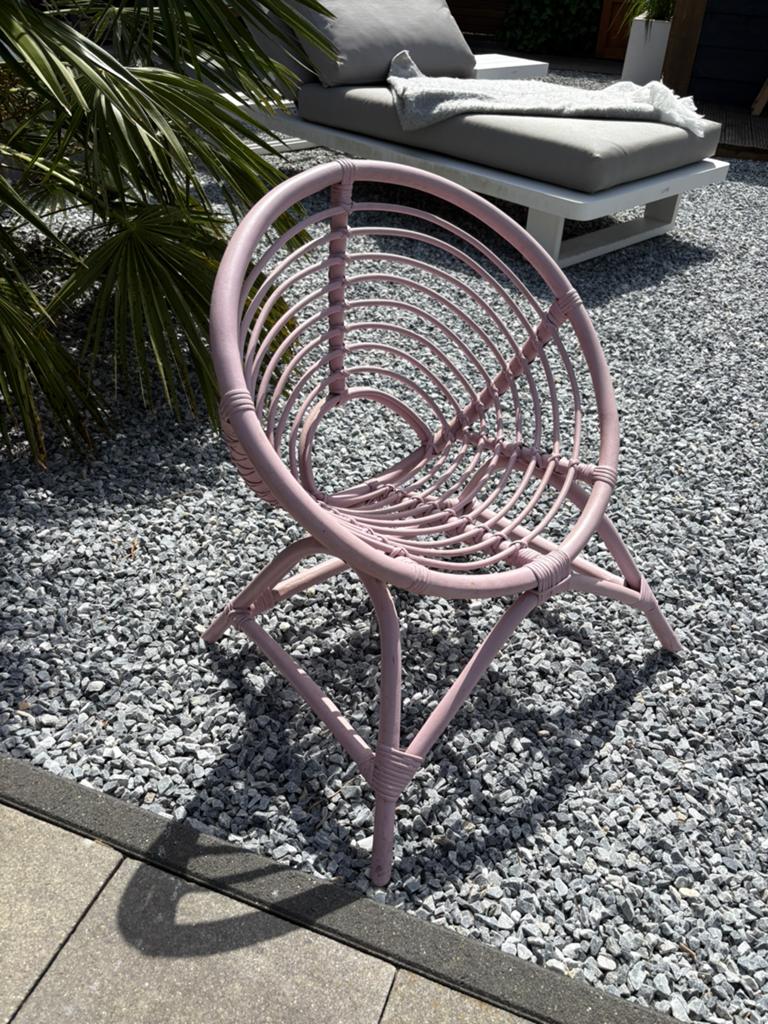 Sissy Boy Rotan Stoeltje Roze, Ophalen, Zo goed als nieuw, Rotan