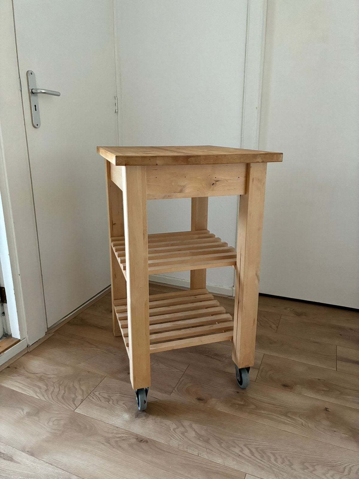 Ikea keukentrolley roltafel BEKVAM, Ophalen, Zo goed als nieuw, 25 tot 50 cm, Rechthoekig