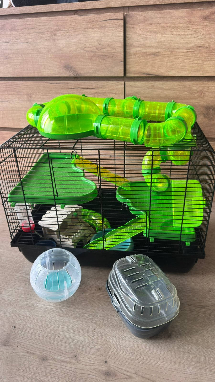 Beeztees Hamsterkooi +Complete Accessoires Set, Kooi, Minder dan 75 cm, Zo goed als nieuw, Hamster