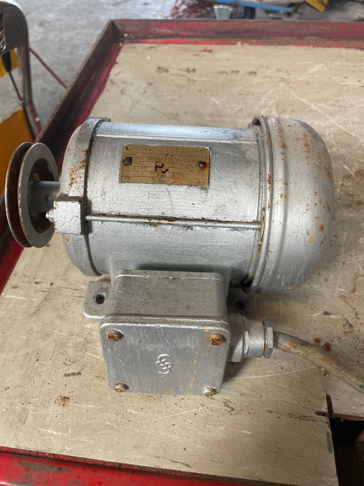 Siemens Schuckert Elektromotor - 2740 O/min, Doe-het-zelf en Verbouw, Motoren, Ophalen, Gebruikt, Elektromotor, 1800 rpm of meer