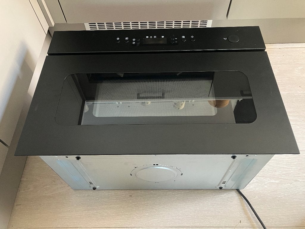 Ikea mattradition magnetron zwart zgan, Witgoed en Apparatuur, Ophalen, Inbouw, 45 tot 60 cm, Magnetron